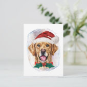 Kerstcadeaus voor hondenliefhebbers van Golden Ret Feestdagenkaart (Staand voorkant)