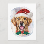 Kerstcadeaus voor hondenliefhebbers van Golden Ret Feestdagenkaart (Voorkant)