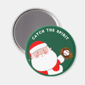 Kerstcadeaus voor honkbal in sokken magneet (Voorkant / Achterkant)