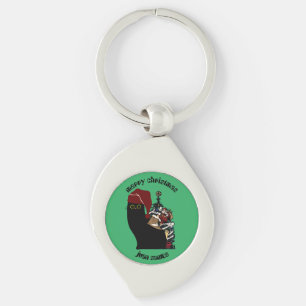 kerstcadeaus voor katten , gepersonaliseerde naam sleutelhanger