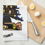 kerstcadeaus voor katten , gepersonaliseerde naam theedoek (Quarter Fold)