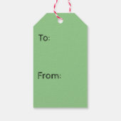 Kerstcadeaus voor kerstcadeaus cadeaulabel (Achterkant)