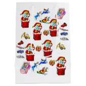 kerstcadeaus voor kerstcadeautjes medium cadeauzakje (Achterkant)