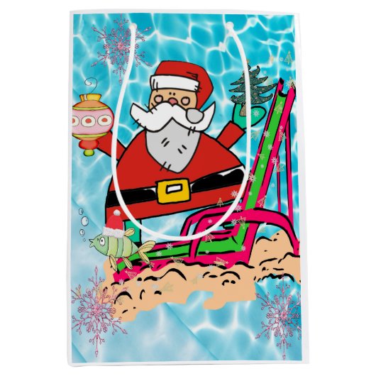 kerstcadeaus voor kerstcadeautjes voor kerstcadeau medium cadeauzakje (Voorkant)