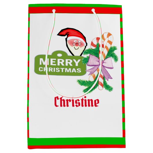 kerstcadeaus voor kerstcadeautjes voor kerstcadeau medium cadeauzakje (Voorkant)