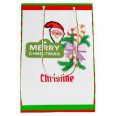 kerstcadeaus voor kerstcadeautjes voor kerstcadeau medium cadeauzakje (Achterkant)