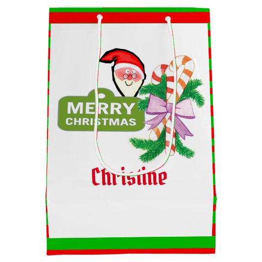 kerstcadeaus voor kerstcadeautjes voor kerstcadeau medium cadeauzakje (Achterkant)