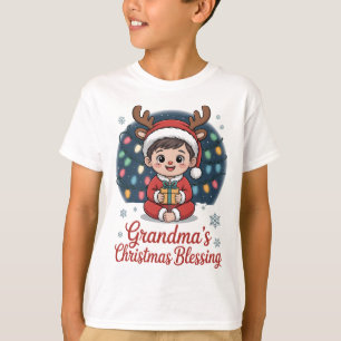 Kerstcadeaus voor kleinkinderen Oma's Kerstmis T-shirt