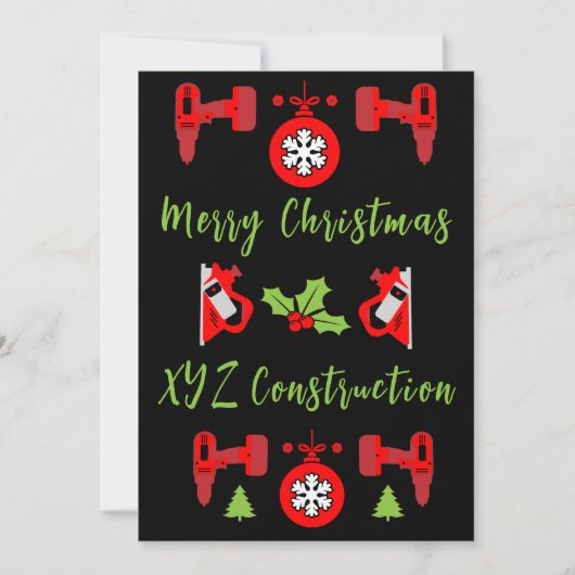 Kerstcadeaus voor Klussen Feestdagenkaart (Voorkant)