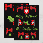 Kerstcadeaus voor Klussen Feestdagenkaart (Voorkant / Achterkant)