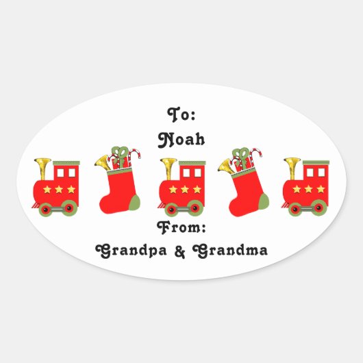 kerstcadeaus voor Labels (Voorkant)