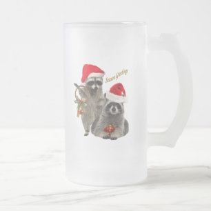 kerstcadeaus voor Raccoon Matglas Bierpul