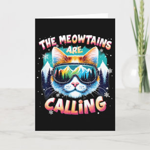 Kerstcadeaus voor ski-snowboarders The Meowtains A Kaart