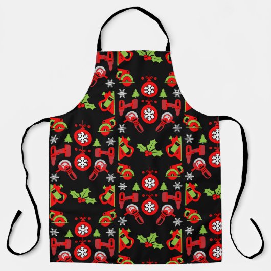 Kerstcadeaus voor thuisverbetering schort (Voorkant)