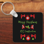 Kerstcadeaus voor thuisverbetering sleutelhanger (Voorkant)