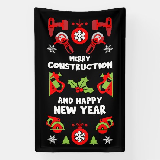 Kerstcadeaus voor thuisverbetering spandoek (Verticaal)