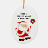 Kerstcadeaus voor Volleybal Keramisch Ornament (Voorkant)