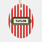 Kerstcadeaus voor Volleybal Keramisch Ornament (Achterkant)