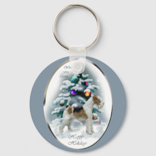 Kerstcadeaus voor Wire Fox Terrier Sleutelhanger