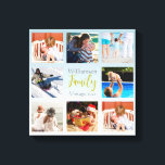 kerstcadeauserie Foto Collage Canvas afdrukken<br><div class="desc">Van de Charm Design Studio: Een prachtig idee voor een kerstcadeau — of geschikt voor verjaardagen en andere speciale gelegenheden — een makkelijk te vullen creëer van je eigen canvasfamilie fotocollage. De achtergrond is een lichtblauw dat in bijna wit onderaan vervaagt. Als u ontwerpvragen hebt of hulp wilt, kunt u...</div>