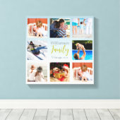 kerstcadeauserie Foto Collage Canvas afdrukken (Insitu (Houten vloer))
