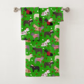 kerstcadeauset met bulledog Bath Bad Handdoek (Insitu)