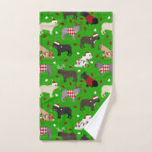 kerstcadeauset met bulledog Bath Bad Handdoek (Handdoek)