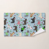 kerstcadeauset met bulledog Bath Bad Handdoek (Handdoek)