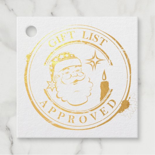 kerstcadeauslijst voor kerstcadeautjes voor de ker bedankjes labels (Voorkant)