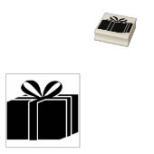 kerstcadeaustempel rubberstempel (Gestempeld)