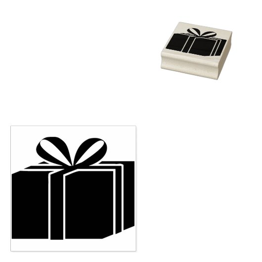 kerstcadeaustempel rubberstempel (Gestempeld)