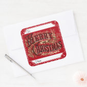  kerstcadeauStickers Vierkante Sticker (Envelop)