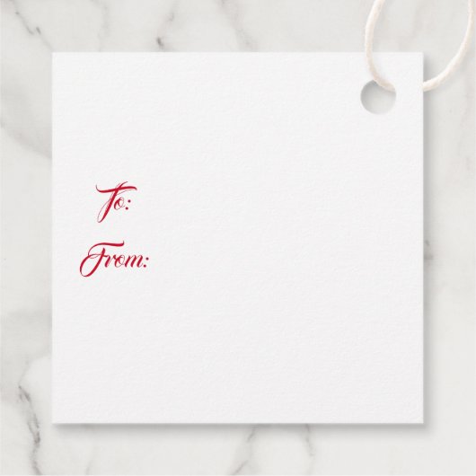 Kerstcadeautag Bedankjes Labels (Achterkant)