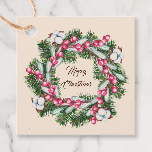 Kerstcadeautag Bedankjes Labels (Voorkant)