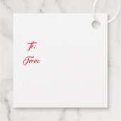 Kerstcadeautag Bedankjes Labels (Achterkant)