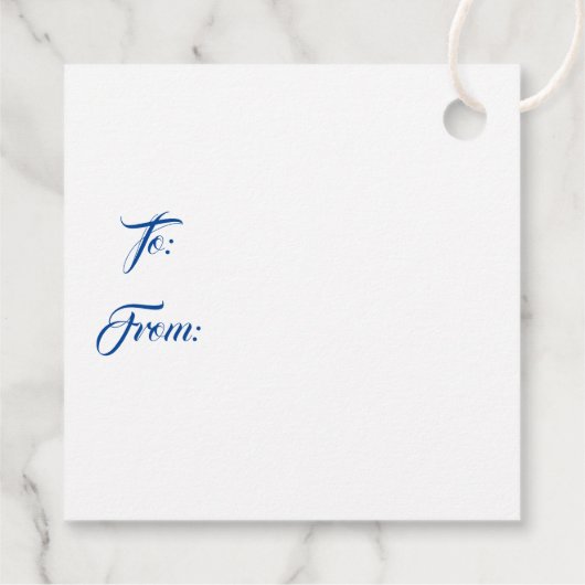 Kerstcadeautag Bedankjes Labels (Achterkant)