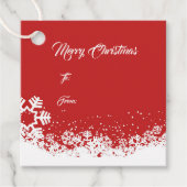 Kerstcadeautag Bedankjes Labels (Voorkant)