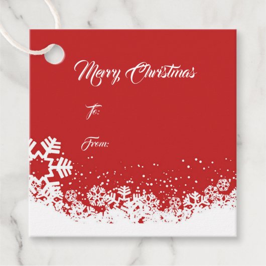 Kerstcadeautag Bedankjes Labels (Voorkant)