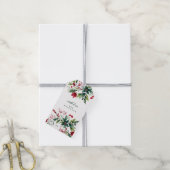 Kerstcadeautag Dennengroen Kerstkrans Kerstfeest Cadeaulabel (Met Touw)