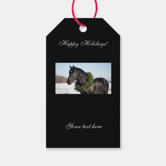 Kerstcadeautag Equestrian  Cadeaulabel (Voorkant)