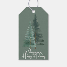 Kerstcadeautag | Groene verpakkingstag set Cadeaulabel