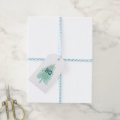 Kerstcadeautag. Kersttag, Moderne Kerstmis Cadeaulabel (Met Touw)