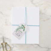 Kerstcadeautag. Kersttag, Moderne Kerstmis Cadeaulabel (Met Touw)