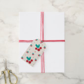 Kerstcadeautag met hulst cadeaulabel (Met Touw)