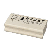 Kerstcadeautag Met Liefde Gemaakt Rubberstempel (Stempel)