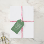 Kerstcadeautag met naam Seizoen van vreugde Cadeaulabel (Met Touw)
