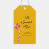 Kerstcadeautag met snoepriet | De zoetste Kerstmis Cadeaulabel (Voorkant)