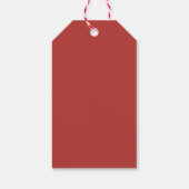Kerstcadeautag met vintage Sint Cadeaulabel (Achterkant)