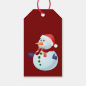 Kerstcadeautag Sneeuwman Cadeaulabel (Achterkant)