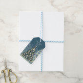 Kerstcadeautag - Stijlvolle winterse scène Cadeaulabel (Met Touw)
